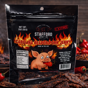 Carolina Reaper Pork Jerky - Shipped