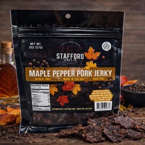Maple Pepper Pork Jerky - Shipped