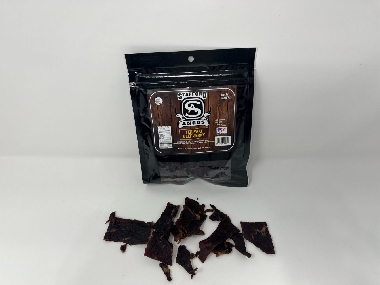 Teriyaki Beef Jerky Shipped Black Angus Beef Maryland, Delaware